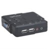 Switch KVM Manhattan Compacto 2 Puertos Desktop