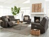 Sala Reclinable Asher De Piel Color Gris De Palliser