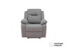Sillón Reclinable Cloe Eléctrico De Tela Color Gris