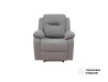 Sillón Reclinable Cloe Eléctrico De Tela Color Gris