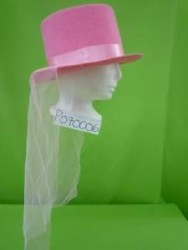 SOMBRERO ROSA NOVIA