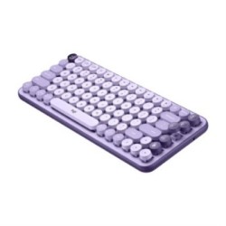 Teclado Logitech Pop Mecánico Teclas Emoji Personalizables Color Cosmos Inglés