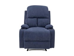 Sillón Reclinable Brady Manual de Tela Color Azul