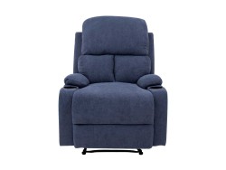 Sillón Reclinable Brady Manual de Tela Color Azul