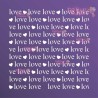 TEXTURA LETRAS LOVE 20X25
