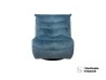 Sillón Reclinable Manual Manny Gamer Giratorio y Mecedora de Tela Azul