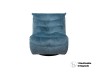 Sillón Reclinable Manual Manny Gamer Giratorio y Mecedora de Tela Azul