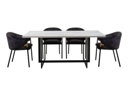 Comedor Agnes Con Cubierta De Cerámica Para 6 Personas