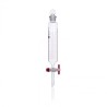 Embudo De Separación Cilíndrico, Tapón Vidrio, Llave Ptfe Graduado 250 Ml