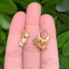 Aretes Arracada Tres Estrellas Doradas Chapa de Oro Az73