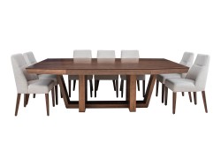 Comedor Harlow De Madera Acabado Nogal Para 10 Personas