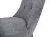 Comedor Star De Madera Para 8 Personas Rectangular, Mesa Y Sillas De Tela Gris