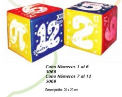 Cubo Números 7 al 12