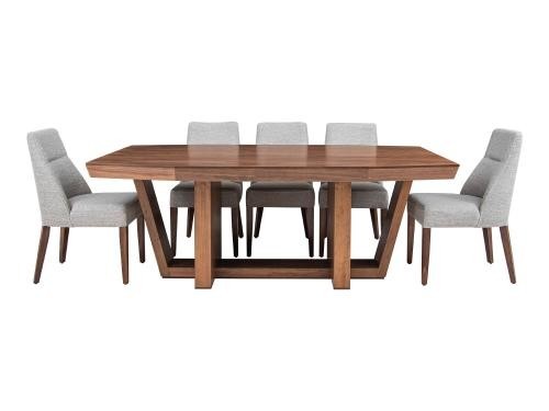 Comedor Harlow De Madera Acabado Nogal Para 8 Personas