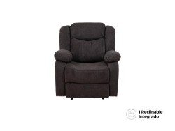 Sillón Reclinable Fargo - Reposacabezas Eléctrico (Headrest)De Tela Color Godiva