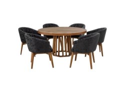 Comedor Baxter De Nogal Para 6 Personas