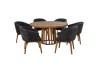 Comedor Baxter De Nogal Para 6 Personas
