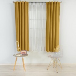 Cortinas viasoft mostaza