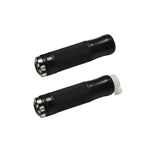 Puños de aluminio y plastico negro