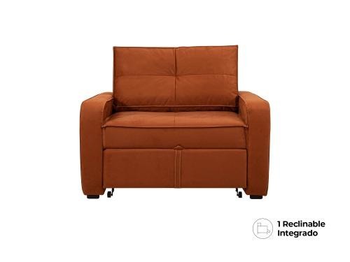 Sillón Mane De Tela Color Terracota