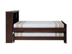 Cama Canguro Capitán Individual Con Juguetero Chocolate