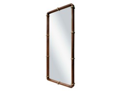 Espejo Rectangular Argollas De Madera