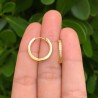 Aretes Arracada Zirconias Chapa de Oro Az151