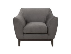 Sillón Individual Fest De Tela Color Gris Marca Boal