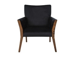 Sillón Individual Ducati De Tela Color Negro