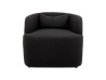 Sillón Irlanda De Tela Color Gris Obscuro