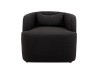 Sillón Irlanda De Tela Color Gris Obscuro