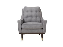 Sillón Individual Torna De Tela Color Gris Marca Boal