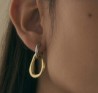 Aretes Arracada y Aro Oro-Plata  2y3