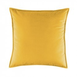 Funda de cojín velvet mostaza