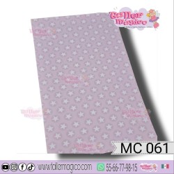 CROMO ESTRELLA CIRCULAR ROSA MC 061