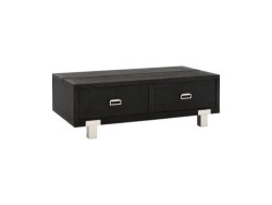 Mesa De Centro Chicago De Madera Patas Cromadas Marca Ashley Furniture