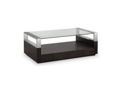 Mesa De Centro Revere De Madera/Metal Café Marca Magnussen