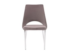 Silla Austin De Metal De Tela Color Café