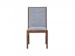 Silla Sorrento De Madera Acabado Tzalam De Tela Color Gris