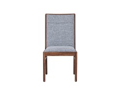 Silla Sorrento De Madera Acabado Tzalam De Tela Color Gris
