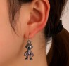 Aretes Astronauta Metalicos Tornasol LU