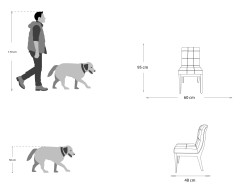Silla Maslow De Madera De Tela Color Café