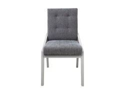 Silla Altair De Madera Con Tela Color Gris