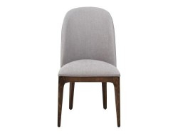 Silla Phoenix De Madera De Tela Color Gris Aluminio