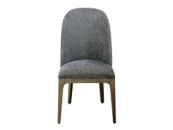 Silla Phoenix De Madera De Tela Color Gris