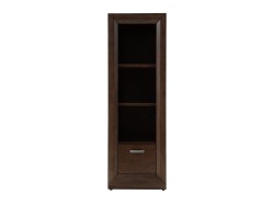 Librero Enzo De Madera Color Dark Brown Con Cajón