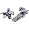 [MOTPP13] PLATAFORMA POSA-PIES PLEGABLE ACERO CROMADO (UNIVERSAL) P/HORQUILLA
