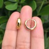 Aretes Chapa de Oro 14K Az186