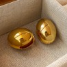 Aretes Chunky Oval Dorados 2Y5