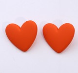 Aretes Corazon Naranja Fosfo 1N3
